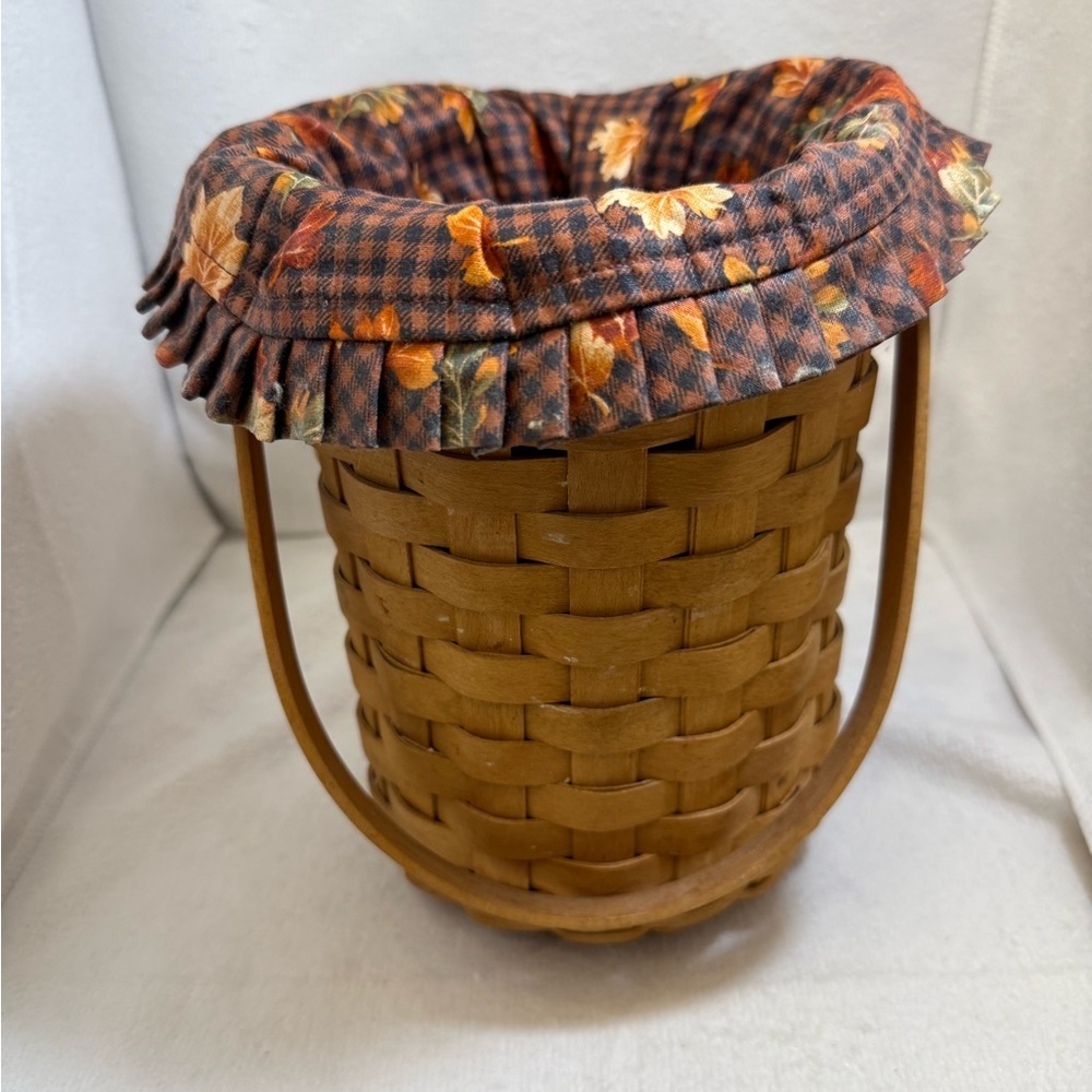 Longaberger Handmade Basket with Brown Finish